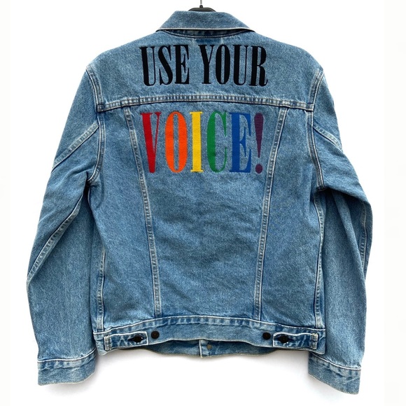 levi's rainbow jacket